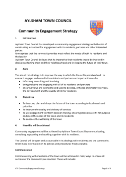 Community Engagement Policy