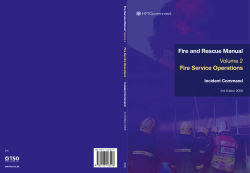 Fire and Rescue Manual Volume 2 Fire Service Operations