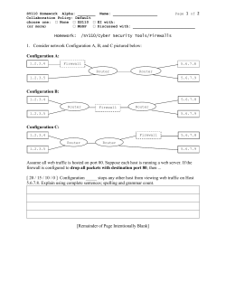 1. Consider network Configuration A, B, and C pictured below