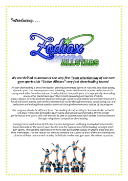 “Zodiax Allstars” very first cheerleading teams!