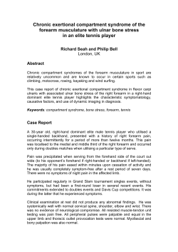 RSeah JOM Tennis MSK CaseReport (May07)