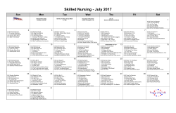 Skilled Nursing - July 2017 - The Fountains at Cedar Parke