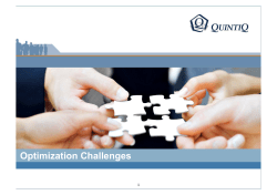 Optimization Challenges