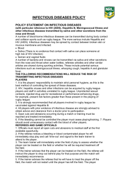 Infectious Diseases Policy