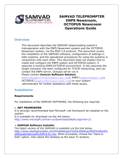 Integration of Samvad with Enps and Octopus