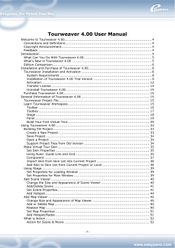 Tourweaver 4.00 User Manual