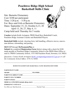 Peachtree Ridge High School Basketball Skills Clinic
