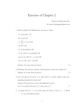Exercise of Chapter 2