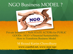 NGO Business MODEL