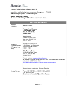 institution information