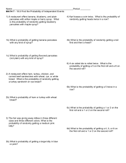 18.5 Find the Probability of Independent Events 1