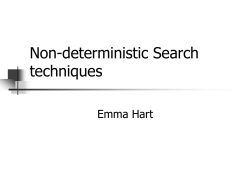 Non-deterministic Search techniques