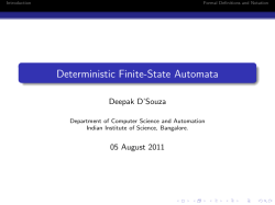 Deterministic Finite