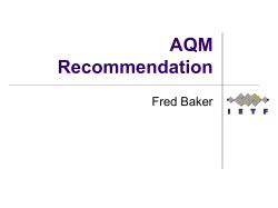 AQM Recommendation