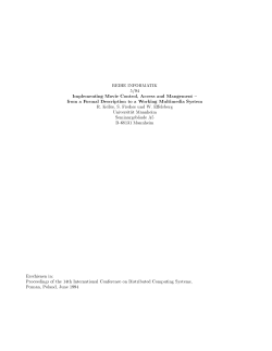 from a Formal Description to a Working Multimedia System