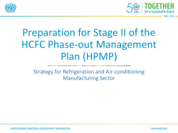 Presentation on Strategy for HPMP II for RACM sector