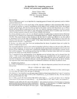 An algorithm for computing genera of ternary and quaternary