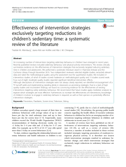 Effectiveness of intervention strategies exclusively targeting