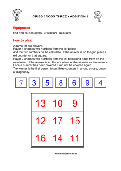 criss cross three - addition 1