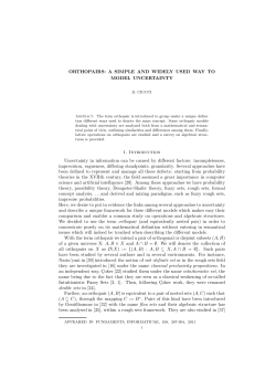 ORTHOPAIRS: A SIMPLE AND WIDELY USED WAY TO MODEL