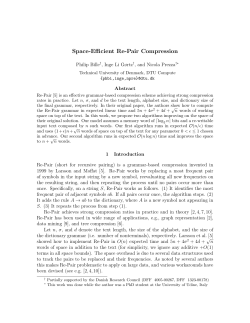 Space-Efficient Re-Pair Compression