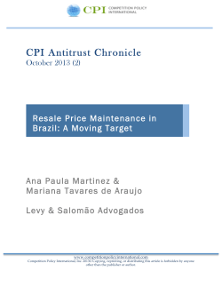 Resale Price Maintenance in Brazil