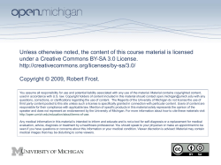 Cyberculture(?) - Open Michigan
