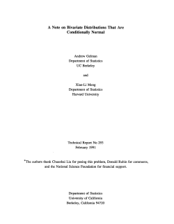 A Note on Bivariate Distributions That Are Conditionally Normal