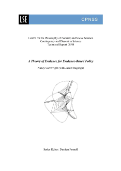 A Theory of Evidence for Evidence-Based Policy