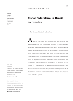 CEPAL Review 91 - Initiative for Policy Dialogue