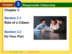 Chapter 3 Responsible Citizenship