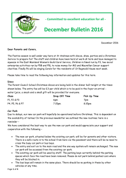 December Bulletin 2016 - St Andrews Primary School