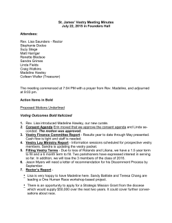 July 2015 minutes - St. James Austin