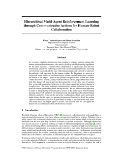 Hierarchical Multi-Agent Reinforcement Learning through