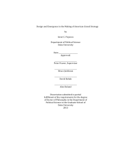 Design and Emergence in the Making of American Grand Strategy