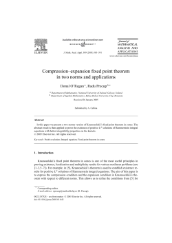 Compression–expansion fixed point theorem in two