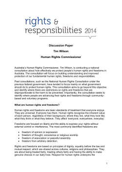 1 - Australian Human Rights Commission