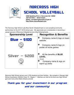 Blue — $100 Silver — $200 NORCROSS HIGH SCHOOL
