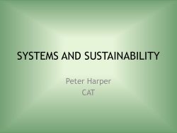 systems and sustainability