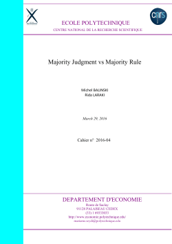 Majority Judgment vs Majority Rule