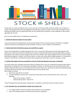 Book Drive Tips