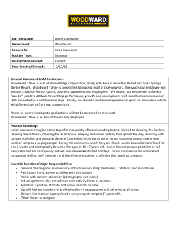 Junior Counselor Department