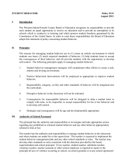 student rights, responsibilities - Winston