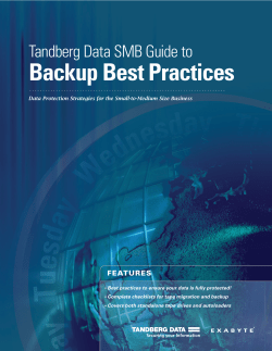 Backup Best Practices