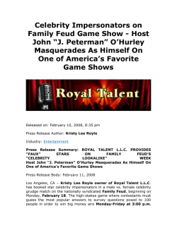 Celebrity Impersonators on Family Feud Game Show