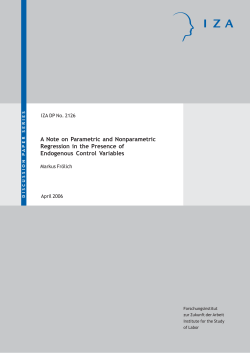 A Note on Parametric and Nonparametric Regression in the