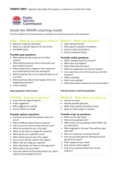 Guide the GROW coaching model