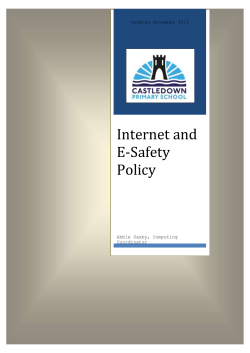 Internet and E-Safety Policy