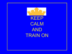 Provisional Training (PowerPoint)