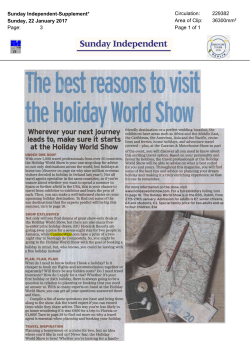 Best reasons to visit the Holiday World Show